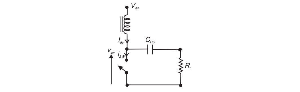 Schematic of switching amplifier